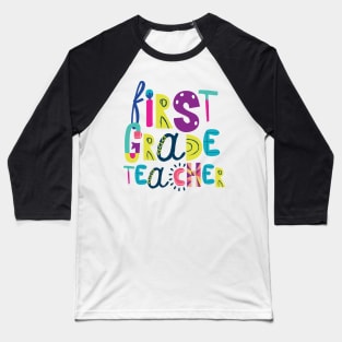 Cute 1st Grade Teacher Gift Idea Back to School Baseball T-Shirt